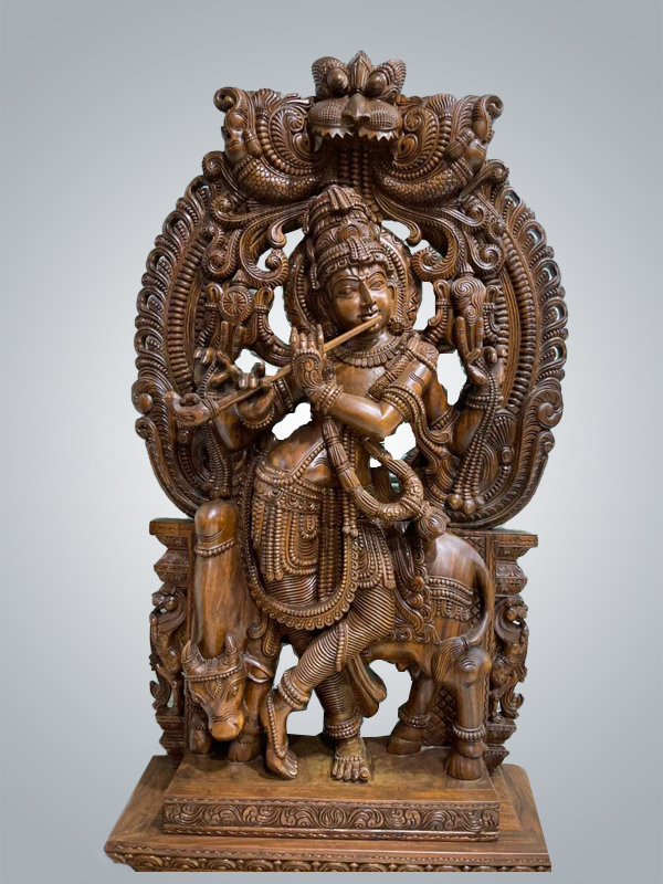 Rosewood idol krishna